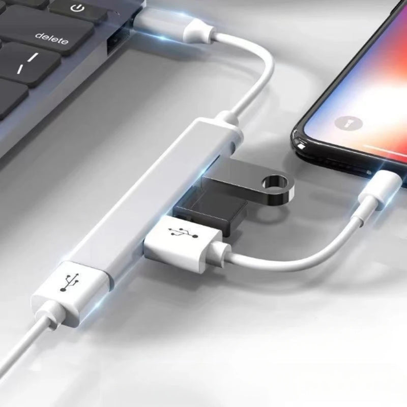 Adaptador Tipo-C com 4 Portas USB