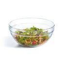 5 Tigela de Vidro com Tampas de Plástico Coloridas