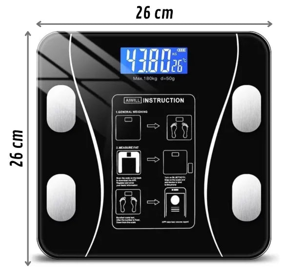 Balança Corporal de Bioimpedância  Bluetooth