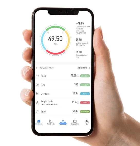 Balança Corporal de Bioimpedância  Bluetooth