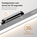 Luminária Baseus LED Magnética Recarregável para Armário, Quarto e Cozinha