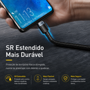 Cabo Baseus USB-C 60W/100W PD Carregamento Rápido 2 Metros - iPhone 17 16, MacBook, Samsung, Xiaomi
