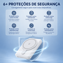 Power Bank Magnético Vention 5000mAh MagSafe com Carregamento Rápido PD 20W