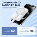 Power Bank Magnético Vention 5000mAh MagSafe com Carregamento Rápido PD 20W