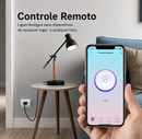 Tomada Inteligente Wi-Fi Tuya Padrão Brasileiro, Compatível com Google Home e Alexa, com Monitor de Energia