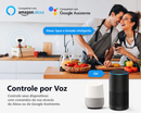 Tomada Inteligente Wi-Fi Tuya Padrão Brasileiro, Compatível com Google Home e Alexa, com Monitor de Energia
