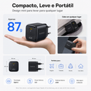 Carregador Baseus 45W GaN para iPhone 17 16 15 Pro Max Samsung Galaxy - Carregador Rápido USB-C Portátil PD