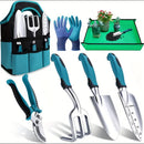 Kit 7 ferramentas de jardinagem - visão geral do conjunto