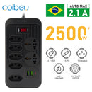 Extensão Elétrica com Filtro de Linha, USB e Proteção contra Surtos 10A