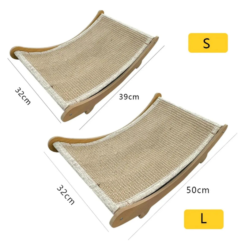 Cama de Arranhar Para Gatos de Madeira