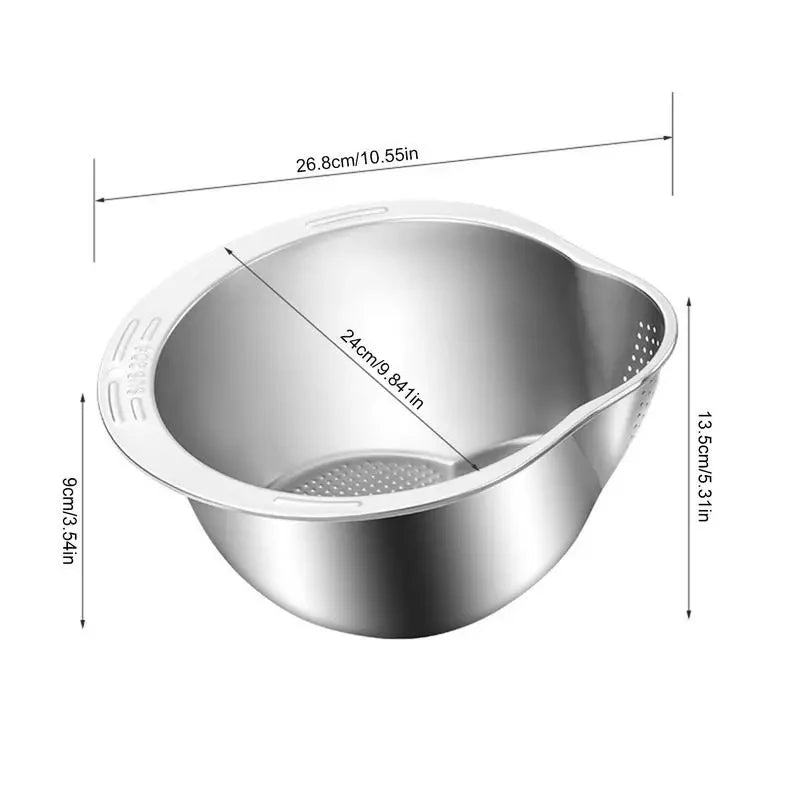 Coador de Arroz de Aço Inoxidável