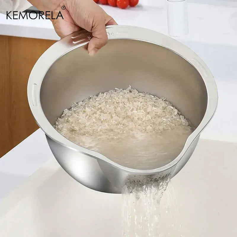 Coador de Arroz de Aço Inoxidável